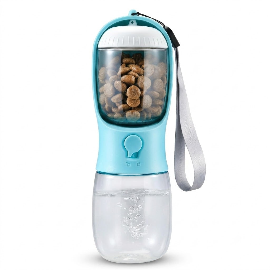 HydroPup™ 2-in-1 Dog Water Bottle & Treat Dispenser — Leak-Proof Portable Travel Cup